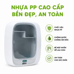 Hộp Đựng Đồ Y Tế Gia Đình Hokori Chống Ẩm GD85 - Hộp Treo Giấy Vệ Sinh Hokori Chống Thấm Nước 7