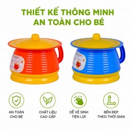 Bô Tập Đi Vệ Sinh Trẻ Em Việt Nhật Cho Bé GD97 - Bô Vệ Sinh Có Nắp Cho Bé Thiết Kế Chống Mùi 2