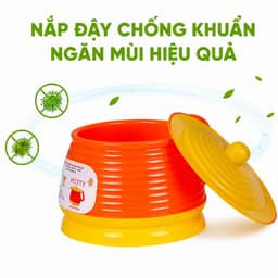 Bô Tập Đi Vệ Sinh Trẻ Em Việt Nhật Cho Bé GD97 - Bô Vệ Sinh Có Nắp Cho Bé Thiết Kế Chống Mùi 7