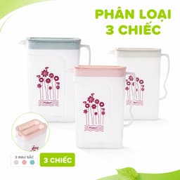 Ca Đựng Nước Có Quai Cầm Hokori Dung Tích 1800ML GD98 - Bình Nước Nhựa PP Hokori Trong Suốt 6082 9