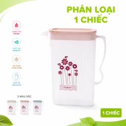 Ca Đựng Nước Có Quai Cầm Hokori Dung Tích 1800ML GD98 - Bình Nước Nhựa PP Hokori Trong Suốt 6082 8