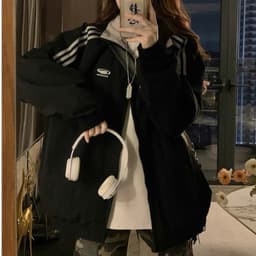 Áo Khoác Gió 2 Mặt APT Unisex Áo Khoác Dù From Rộng Chống Nước Nam Nữ Áo Khoác Cặp Đôi Cổ Đứng Thu Đông 9