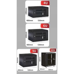 Tủ Rack 4U 6U  lăp ghép tủ treo tường  sơn tĩnh điện, Ổ cắm điện 6 lỗ cho tủ 19inch (PDU) 2