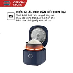 Nồi Cơm Điện Tử Sunhouse SHD8916 1.8L Chính Hãng | Công Nghệ Fuzzy Logic | 8 Chức Năng | Hẹn Giờ 24H | Lòng Nồi Siêu Dày 4