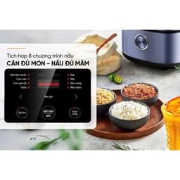 Nồi Cơm Điện Tử Sunhouse SHD8916 1.8L Chính Hãng | Công Nghệ Fuzzy Logic | 8 Chức Năng | Hẹn Giờ 24H | Lòng Nồi Siêu Dày 6
