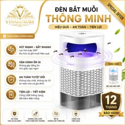 Đèn Bắt Muỗi , Đèn Thu Hút Côn Trùng Thông Minh Tự Động, Không Ồn, Không Mùi, Không Hoá Chất 1