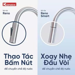 Vòi rửa bát Konox Reno Smart mới nhất 2026 | Hàng chính hãng 6