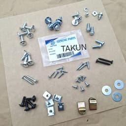 Bộ ốc vít bắt nhựa dàn áo xe WAVE Thái, ALPHA, ZX... 2
