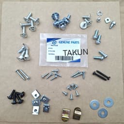 Bộ ốc vít bắt nhựa dàn áo xe WAVE Thái, ALPHA, ZX... 3