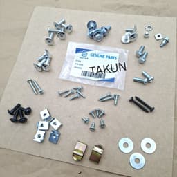 Bộ ốc vít bắt nhựa dàn áo xe WAVE Thái, ALPHA, ZX... 1
