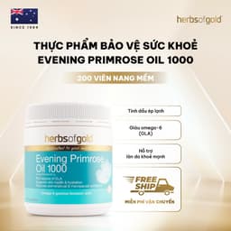 Viên Uống Tinh Dầu Hoa Anh Thảo Herbs of Gold Evening Primrose Oil 1000mg Hộp 200 Viên 1