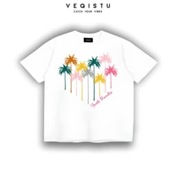 Áo Thun BOXY Local Brand VEQISTU "TROPICAL", Áo Thun Boxy Form Rộng Unisex 250Gsm 100% Cotton 8