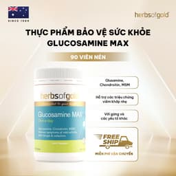 Viên Uống Bổ Xương Khớp Herbs of Gold Glucosamine MAX 1500mg – Hỗ Trợ Khớp Khỏe, Giảm Đau Nhức (Úc) - 90 viên 1