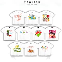 Áo Thun BOXY Local Brand VEQISTU "TROPICAL", Áo Thun Boxy Form Rộng Unisex 250Gsm 100% Cotton 1