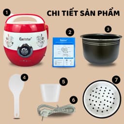 Nồi Cơm Điện Eaststar VIP Chính Hãng 1L - 1.2L - 1.8L | Lòng Nồi Chống Dính Siêu Dày | Nấu Cơm Ngon | Giữ Ấm Tự Động 3