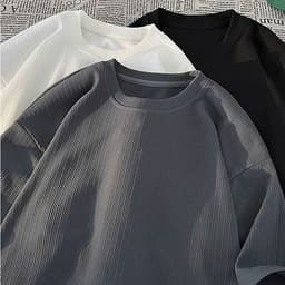 Áo Thun Nam Nữ  From Rộng Kẻ Sọc Ngang Áo Phông Unisex Chất Vải Poly Cotton Co Giãn 4 Chiều 5