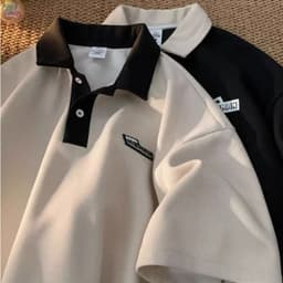 Áo Polo nam nữ oversize tay lỡ form rộng APT Unisex  in chữ JONG HINMAN vải cotton tổ ong cao cấp 7