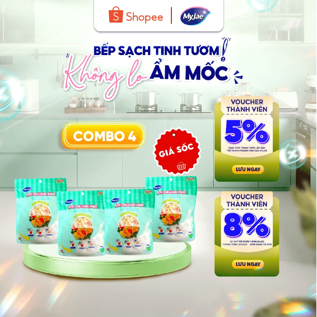 COMBO 4 (1 bịch 50 cái ) Màng Bọc Thực Phẩm Bo Chun MyJae