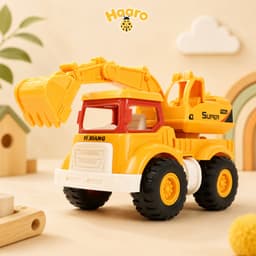 Đồ chơi xe kỹ thuật công trình xây dựng chất liệu nhựa cao cấp an toàn cho bé 4