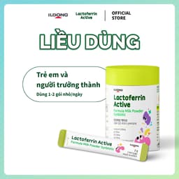 Lactoferrin Active ILDONG Hàn Quốc, Bổ Sung Lactoferrin, IgG, Lợi Khuẩn Và Kẽm, Hỗ Trợ Tăng Cường Đề Kháng Cho Bé 5