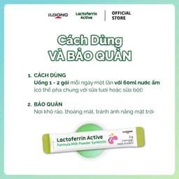 Lactoferrin Active ILDONG Hàn Quốc, Bổ Sung Lactoferrin, IgG, Lợi Khuẩn Và Kẽm, Hỗ Trợ Tăng Cường Đề Kháng Cho Bé 6