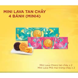 BÁNH TRUNG THU KINH ĐÔ MINI LAVA TAN CHẢY (HỘP 4 BÁNH) - HÀNG CHÍNH HÃNG 1