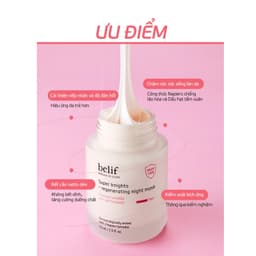Mặt Nạ Ngủ Cấp Ẩm, Phục Hồi, Hỗ Trợ Chống Lão Hóa Belif Super Knights Regenerating Mask 75ml 8