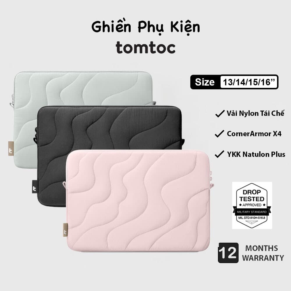 Túi Chống Sốc Tomtoc USA The Terra Collection Macbook M5/M4/M3/M2/M1 2018-2024