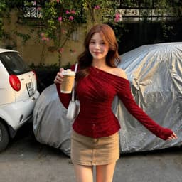 Áo Thun Nữ Lệch Vai Tay Dài Ôm Body Tôn Dáng Bigsize Co Giãn Mềm Mịn Sang Chảnh LIMO MS300 4