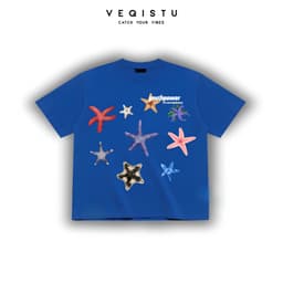Áo thun BOXY Local Brand VEQISTU "STARFISH" Áo Thun Boxy Form Rộng Unisex Nam Nữ Tay Ngắn  250Gsm Cotton 4