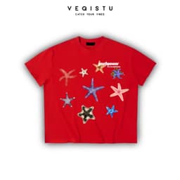 Áo thun BOXY Local Brand VEQISTU "STARFISH" Áo Thun Boxy Form Rộng Unisex Nam Nữ Tay Ngắn  250Gsm Cotton 7