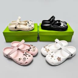 Dép sục ballet nữ dáng búp bê, giày sục tiểu thư gọn chân tặng kèm charm sticker trang trí 1