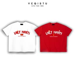 Áo thun BOXY Local Brand VEQISTU "Việt Nam" Áo Thun Boxy Form Rộng Unisex Nam Nữ Tay Ngắn  250Gsm Cotton 2