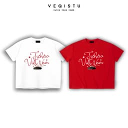 Áo thun BOXY Local Brand VEQISTU "Việt Nam" Áo Thun Boxy Form Rộng Unisex Nam Nữ Tay Ngắn  250Gsm Cotton 4
