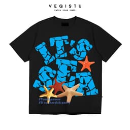 Áo Thun BOXY Local Brand VEQISTU "IT'S SEA", Áo Thun Boxy Form Rộng Unisexm Nam Nữ 250Gsm 100% Cotton 5