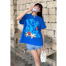 Áo Thun BOXY Local Brand VEQISTU "IT'S SEA", Áo Thun Boxy Form Rộng Unisexm Nam Nữ 250Gsm 100% Cotton 3