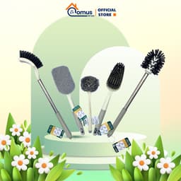 Combo 5 Cọ Toilet TADAHOME, Cọ Chà Nhà Vệ Sinh Bền, Cán Dài Cọ Bồn Cầu Vệ Sinh - DOMUS 1