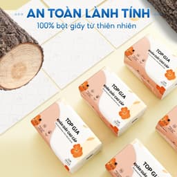 Giấy Ăn rút Sắc Hạ 4 Lớp Dập Vân 4D – Khăn Giấy Cao Cấp Siêu Dai, Mềm Mịn, Thấm Hút Tốt, Ít Bụi Giấy 4