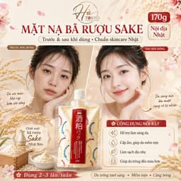 Mặt Nạ Gạo SAKE Ủ Sáng Da PDC Wafood Nhật Bản (170g) - Thu Nhỏ Lỗ Chân Lông, Da Đều Màu, Mịn Màng 4
