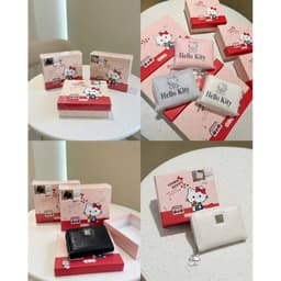 Ví Ngắn Nữ Cow&Kitty Dập Nổi Cao Cấp Full Box– Ví Cầm Tay Mini Khóa Kéo Charm Kim Loại Nhiều Ngăn Đựng Tiền Và Th 2