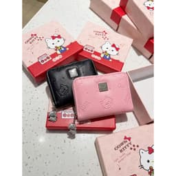 Ví Ngắn Nữ Cow&Kitty Dập Nổi Cao Cấp Full Box– Ví Cầm Tay Mini Khóa Kéo Charm Kim Loại Nhiều Ngăn Đựng Tiền Và Th 8