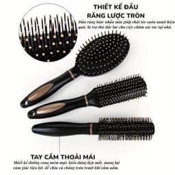 Lược Gỡ Rối Tóc - Lược Massage Da Đầu Chống Tĩnh Điện Giảm Gãy Rụng Dùng Cho Mọi Loại Tóc Nam Nữ 2