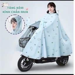 Áo Mưa Trong Suốt  Họa Tiết Mèo - Áo Mưa Cánh Dơi Chất Liệu PVC Dày Dặn Cao Cấp 1