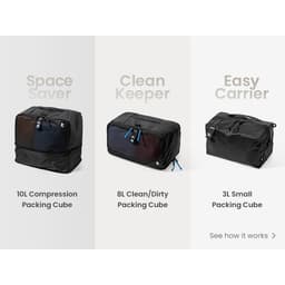 Combo 3 Túi Đựng Hành Lý Phụ Kiện Tomtoc USA)Light T02 Packing Cube Set 5