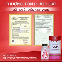 AMS Bổ Huyết Điều Kinh Bạch Linh Duyên Thị - Hộp 60 Viên Chính Hãng 2