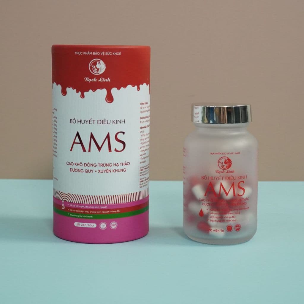 AMS Bổ Huyết Điều Kinh Bạch Linh Duyên Thị - Hộp 60 Viên Chính Hãng