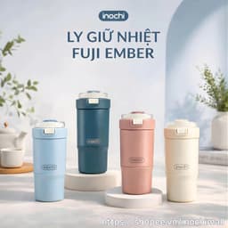 Cốc giữ nhiệt Fuji Ember Inochi – Inox 316 cao cấp, nắp kín, giữ nhiệt lâu, tiện mang theo 1