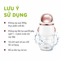 Máy Xay Thịt Cầm Tay Cối Thủy Tinh Công Suất 200W GD108 - Máy Xay Thực Phẩm Mini Thủy Tinh Cao Cấp 9