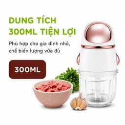 Máy Xay Thịt Cầm Tay Cối Thủy Tinh Công Suất 200W GD108 - Máy Xay Thực Phẩm Mini Thủy Tinh Cao Cấp 5