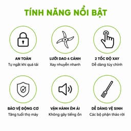 Máy Xay Thực Phẩm Misu Louis Cối Thủy Tinh 3 Lít Xay Thịt Cá Rau Củ Gia Vị Đa Năng GD109 8